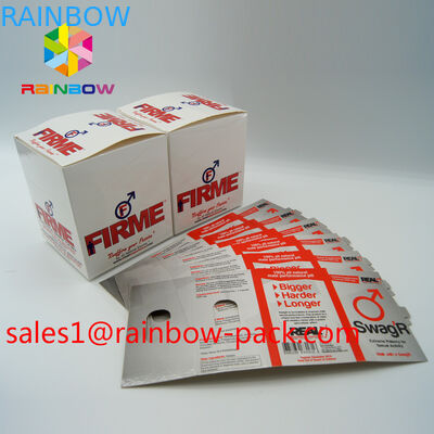 Le pillole di potenziamento del sesso della scatola di presentazione della mamba nero che imballano la carta 3D effettuano la pillola del sesso