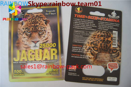 l'abitudine lenticolare della carta della plastica 3D di FX 25000 della carta di stampa 3D ha stampato il sesso di rinoceronte V7 3D che pillspackaging la carta della pillola del sesso 3D