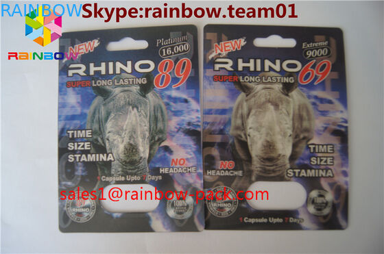 carta d'imballaggio Ca della bolla di rinoceronte della carta di stampa di /3D della carta della carta 3D di vendita 3D di stampa della carta della mamba nero 3D di effetto della pillola calda del sesso