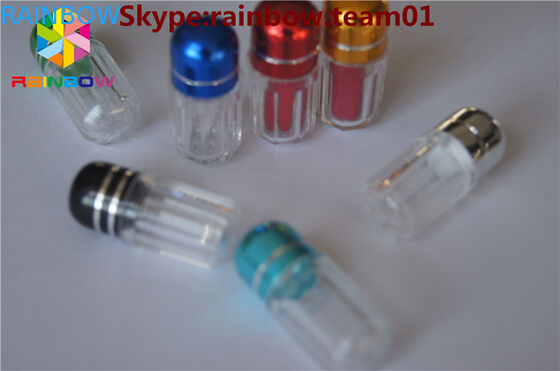 Le bottiglie di pillola vuote di rinoceronte da vendere la bottiglia di pillola del sesso con l'anello ricoprono le bottiglie di pillola a forma di capsula della vendita all'ingrosso del contenitore