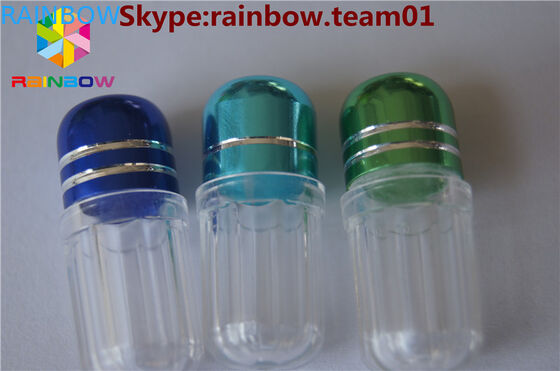 capsule di plastica vuote contenitore di pillole cassa capsula contenitore a forma di capsula forma esagonale bottiglia capsula