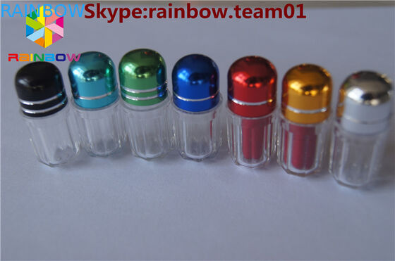 capsule di plastica vuote contenitore di pillole cassa capsula contenitore a forma di capsula forma esagonale bottiglia capsula