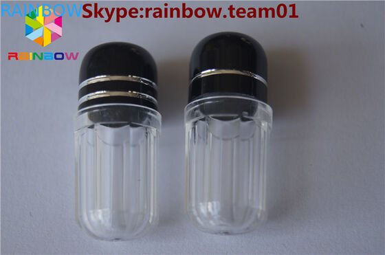 capsule di plastica vuote contenenti pillolacassa capsula contenitore a forma di capsula a forma esagonale bottiglia a forma di capsula tappo di plastica vuoto