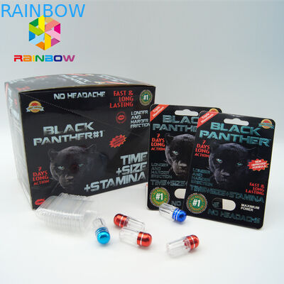 piccole bottiglie delle compresse del sesso femminile con la bottiglia d'imballaggio della capsula della pillola del sesso del cappuccio del metallo con l'imballaggio stampato della capsula del sesso del cappuccio