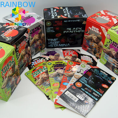 piccole bottiglie delle compresse del sesso femminile con la bottiglia d'imballaggio della capsula della pillola del sesso del cappuccio del metallo con l'imballaggio stampato della capsula del sesso del cappuccio