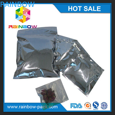 L'abitudine ha stampato la mini borsa a chiusura lampo di mylar laminata stagnola per i sacchetti di plastica evidenti della serratura dello zip del compressore delle pillole della medicina
