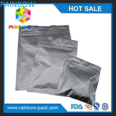 L'abitudine ha stampato la mini borsa a chiusura lampo di mylar laminata stagnola per i sacchetti di plastica evidenti della serratura dello zip del compressore delle pillole della medicina