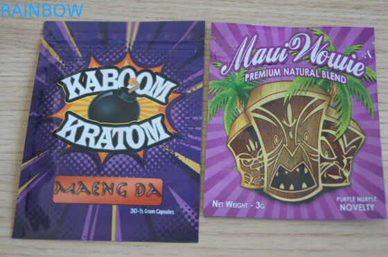 1G 3g 4g 5g le borse di incenso di erbe che imballano, piccola borsa a chiusura lampo da 10 grammi della spezia