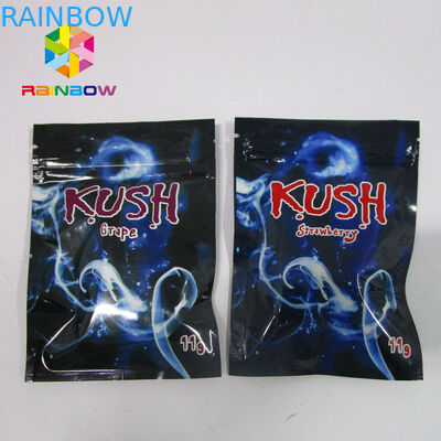 L'incenso di erbe della spezia risigillabile che imballa, mylar a chiusura lampo insacca un chiaro laterale