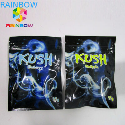 L'incenso di erbe della spezia risigillabile che imballa, mylar a chiusura lampo insacca un chiaro laterale