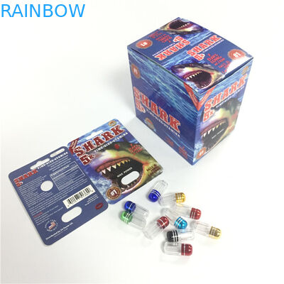 Carta Pakcgaing della bolla della carta delle pillole del sesso del mercato di U.S.A. per il rinoceronte 7 pillole della mamba nero di rinoceronte 69/tigre