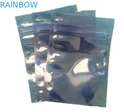 Nylon trasparente/a metà trasparente della grande anti borsa statica della serratura d'argento dello zip