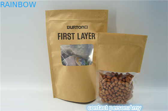 A chiusura lampo risigillabili della carta kraft Stanno sui sacchetti/i sacchetti imballaggio per alimenti