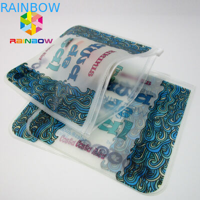 Borsa trasparente del bikini della borsa del PVC, borsa di plastica dello Swimwear di EVA con la chiusura lampo