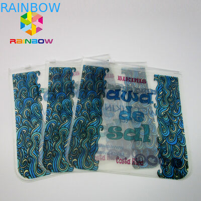 Swimwear su ordinazione che imballa le borse della chiusura lampo del bikini del PVC