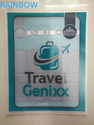 Chiara borsa trasparente del PVC, guarnizione laterale della borsa tre del gancio del PVC della molletta per il bucato