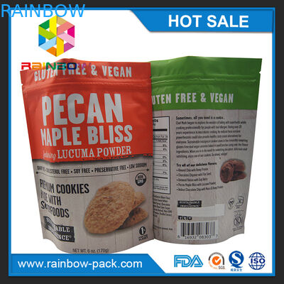 il di alluminio 250g Mylar di stampa opaco sta sui biscotti a chiusura lampo che imballano la borsa del sacchetto