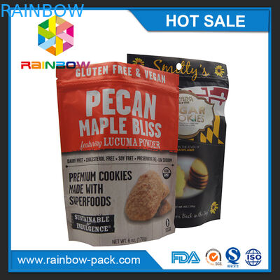 il di alluminio 250g Mylar di stampa opaco sta sui biscotti a chiusura lampo che imballano la borsa del sacchetto