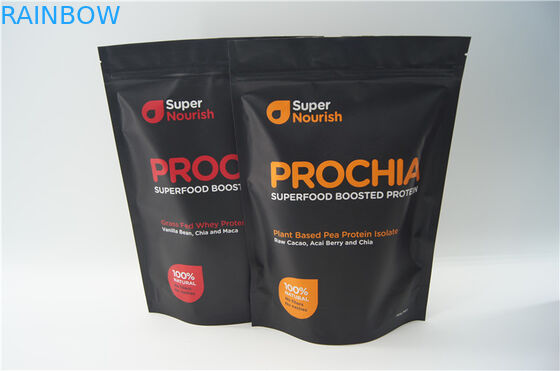 Matt ha stampato la borsa di polvere del proteina del siero/di alluminio di alluminio sta sui sacchetti della chiusura lampo