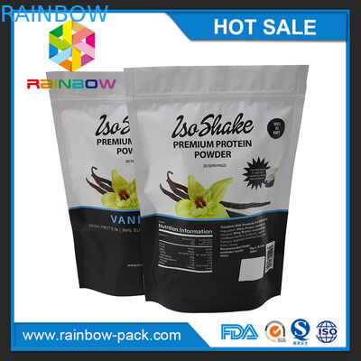 Il commestibile 1kg sta sulla borsa packaing della polvere del proteina del siero con la chiusura lampo