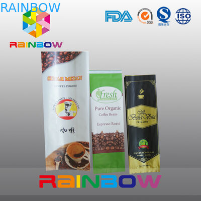 borsa d'imballaggio del caffè laterale bianco del rinforzo 12oz con la valvola/la stampa su ordinazione