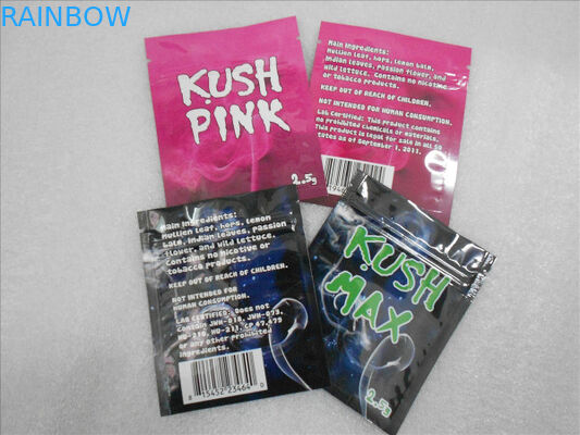 Incenso di erbe di sogno di California che imballa la bustina chimica della pillola THC dei sacchetti piani della chiusura lampo