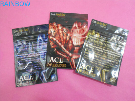 Incenso di erbe di sogno di California che imballa la bustina chimica della pillola THC dei sacchetti piani della chiusura lampo