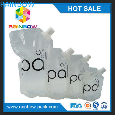 4oz/8oz/16oz trasparenti stanno sul sacchetto del vino con il becco libero di BPA