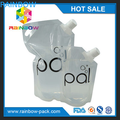 4oz/8oz/16oz trasparenti stanno sul sacchetto del vino con il becco libero di BPA