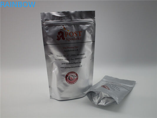 borsa della carta kraft di Brown Della borsa di imballaggio per alimenti della chiusura lampo dell'OEM di 600g 1kg con la finestra/chiusura lampo