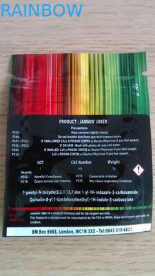 Borsa d'imballaggio di incenso di erbe a chiusura lampo variopinto di stampa per il burlone di 1g Jammin