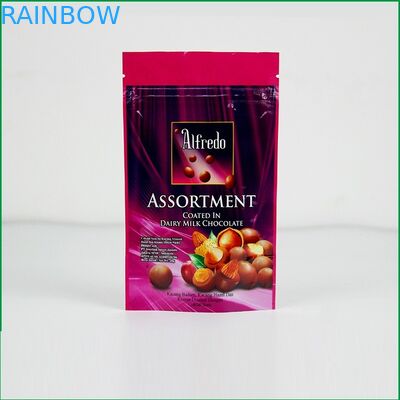 Su ordinazione stia sulla borsa della chiusura lampo con il logo per cioccolato/borsa d'imballaggio del cioccolato