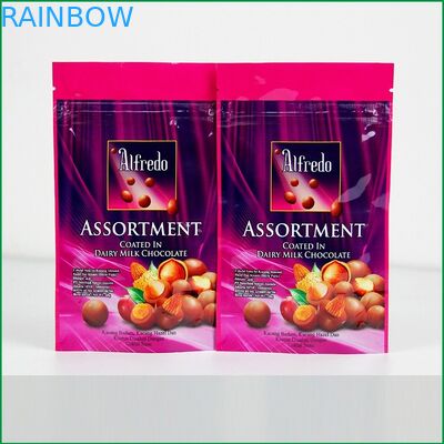 Su ordinazione stia sulla borsa della chiusura lampo con il logo per cioccolato/borsa d'imballaggio del cioccolato