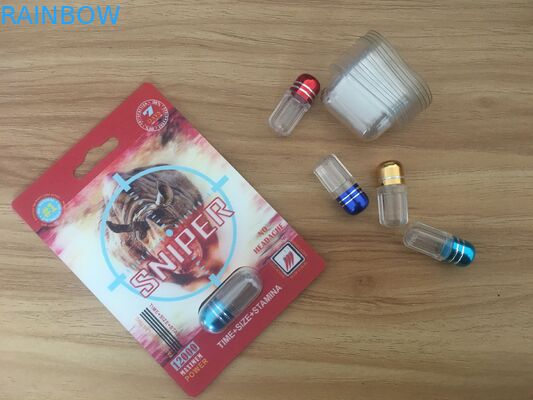 Pillole maschii di potenziamento di rinoceronte caldo di vendita che imballano la scatola di presentazione e della carta con effetto 3D