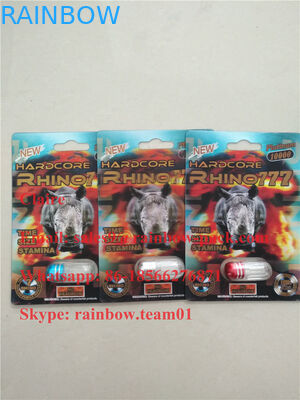 imballaggio Superiore stimato della pillola 3d del sesso di rinoceronte/carta maschio dell'imballaggio della bolla carta/3d dell'imballaggio della pillola di potenziamento