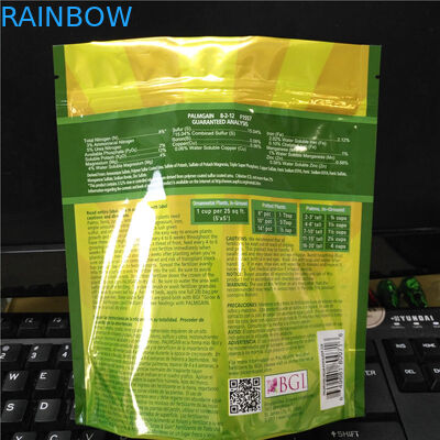 Sacchetti di plastica variopinti lucidi che imballano, borse d'imballaggio dello spuntino per i chip