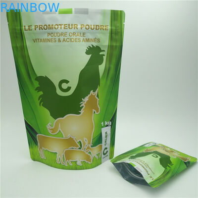 Sacchetti di plastica risigillabili che imballano, borsa dell'alimento per animali domestici della chiusura lampo per il supplemento animale