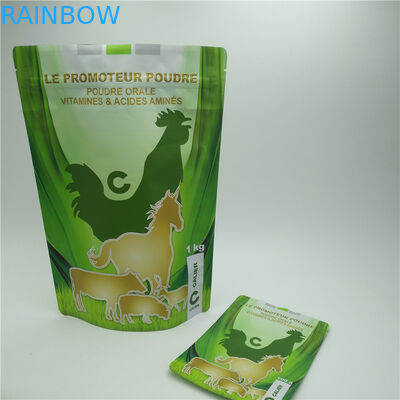 Sacchetti di plastica risigillabili che imballano, borsa dell'alimento per animali domestici della chiusura lampo per il supplemento animale