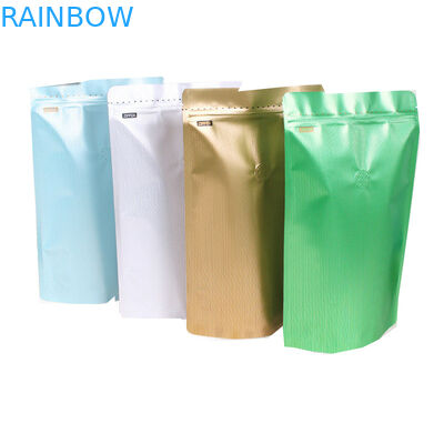 L'abitudine ha stampato la borsa d'imballaggio arrostita Matt del chicco di caffè sta sulle borse d'imballaggio 250g del caffè di alluminio del sacchetto con la valvola