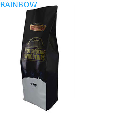 Borsa d'imballaggio a chiusura lampo del chicco di caffè del fondo piatto del blocchetto quadrato di abitudine 250g 500g 1kg