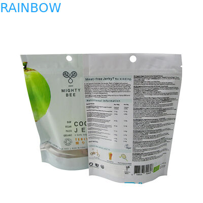 L'abitudine ha stampato i sacchetti di plastica che imballano le borse a chiusura lampo di Mylar laminate stagnola per la caramella