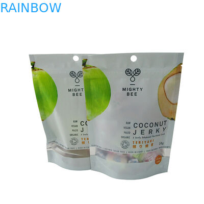 Stia sui sacchetti di plastica della borsa della chiusura lampo che imballano per il biscotto dei biscotti di pepita di cioccolato