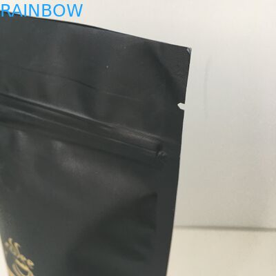 Sacchetti di plastica allineati del di alluminio di logo dell'oro dell'etichetta privata che imballano borsa con la valvola