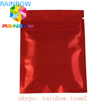 I sacchetti a chiusura lampo dorati normali del foglio di alluminio di mylar per la foglia di tè che imballa/mini lato 3 hanno sigillato la bustina