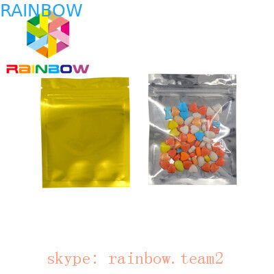 Il lato piano tre ha sigillato il sacchetto olografico della stagnola di mylar che imballa con la chiara parte anteriore per esposizione