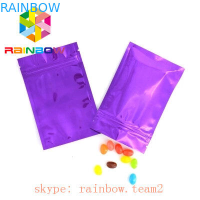 Sacchetto d'imballaggio della borsa della canapa di forma di alluminio del sacchetto piano del con la chiusura lampo