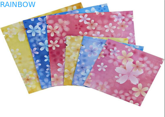 Borsa cosmetica su misura di colore rosa sigillata tre lati che imballa per la maschera