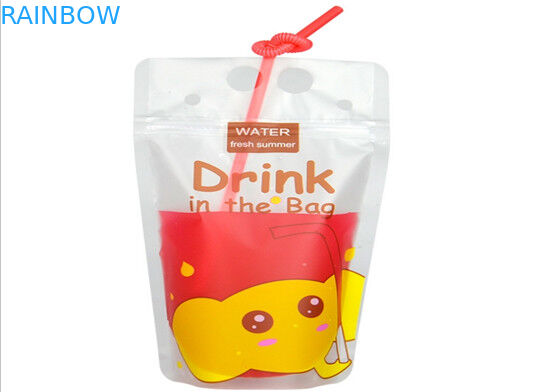 100ml/200ml trasparenti stanno sulla stampa di colore pieno dei sacchetti con la chiusura lampo