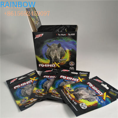 I sacchetti di plastica del foro di caduta che imballano la pillola a chiusura lampo insacca la borsa di plastica della stagnola della chiusura lampo con stampa di logo