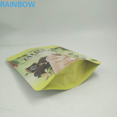 La stagnola di oro sta sui sacchetti 200g/250g per il logo della polvere della proteina su misura